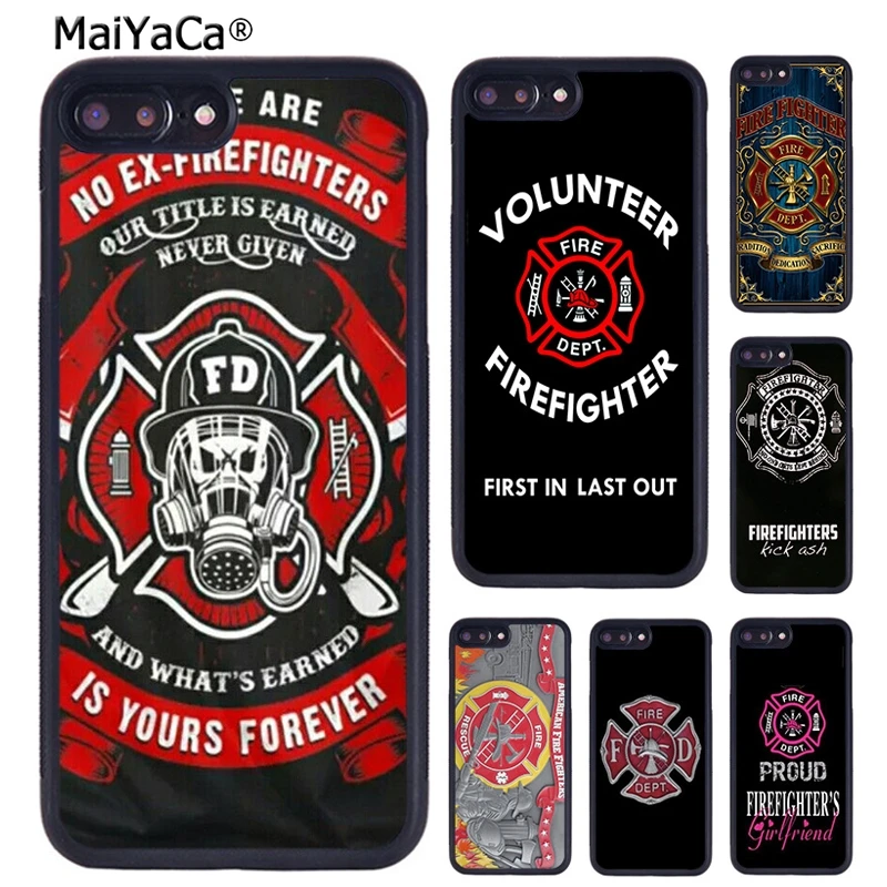 Firefighter Fire Department Fireman Phone Case For iPhone X XR XS 11 12 13 Pro MAX 5 6 6S 7 8 Plus Samsung Galaxy S8 S9 S10 | Мобильные