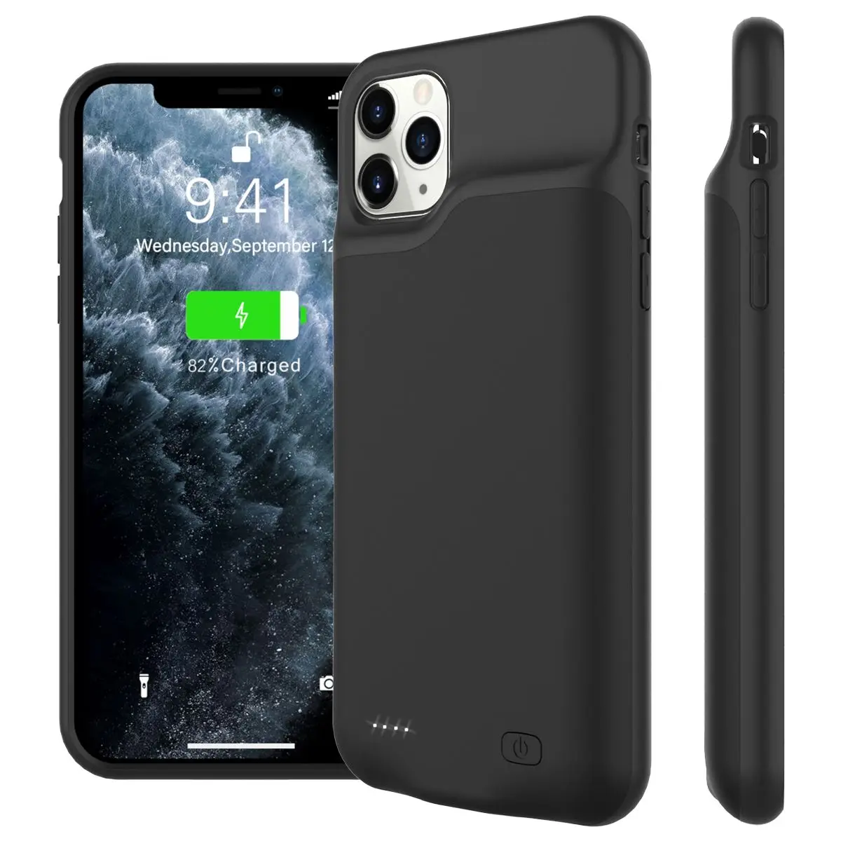 

For iPhone 11 Pro 5.8 Inch Battery Charger Case 5200mAh External Backup Charger Power Bank Battery Case Built In Magnetic Metal