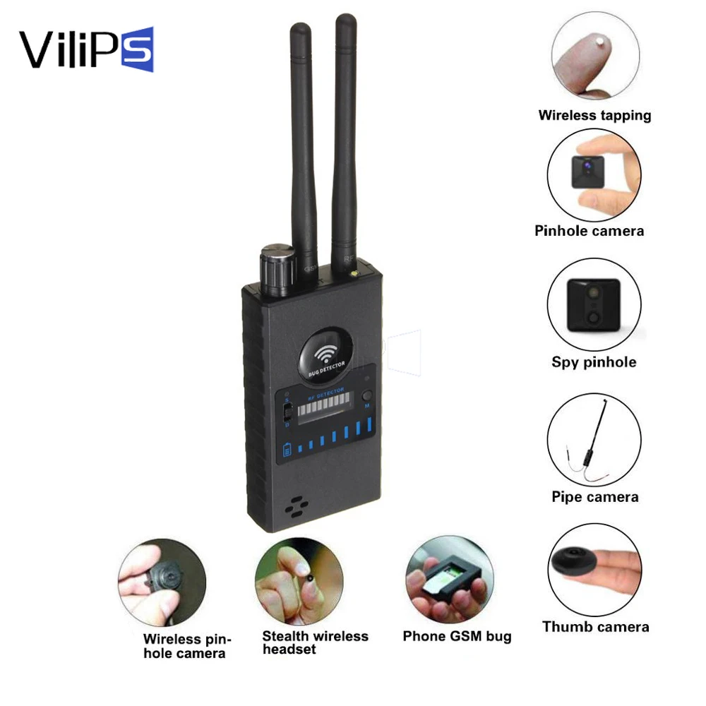 Vilips Многофункциональный Анти-детектор с камерой GSM обнаружитель звуковых