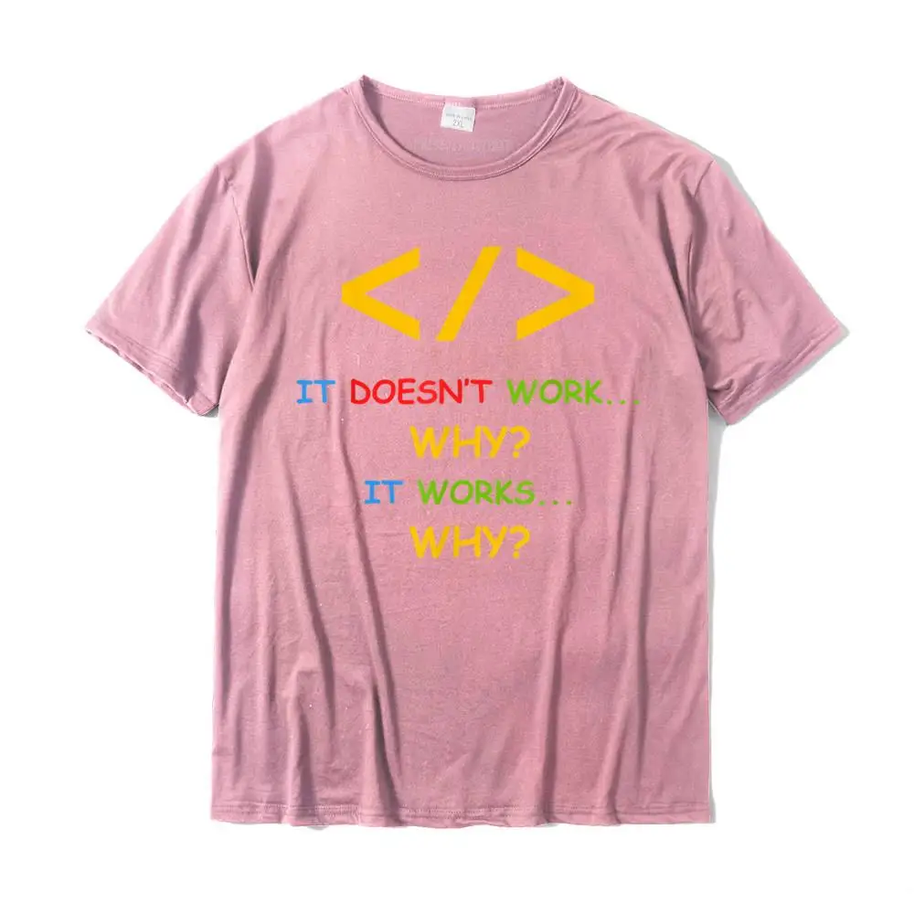 Casual Design T Shirt for Men Designer Summer Crewneck Pure Cotton Short Sleeve T-Shirt Family Tee-Shirt Wholesale Programming - Computer Science Programmer Software Engineer T-Shirt__34908 pink