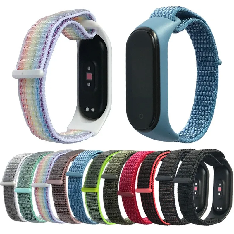 

NEW Nylon Strap for Xiaomi Mi band 4 3 replaceable Bracelet Mi band4 Sports Wristband Breathable Bracelet for Xiomi Miband 3 4