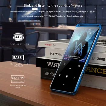 

2019 NEW Bluetooth 5.0 Lossless MP3 Player 16GB HiFi Portable Audio Walkman With FM Radio EBook Voice Recorder MP3 Music Player