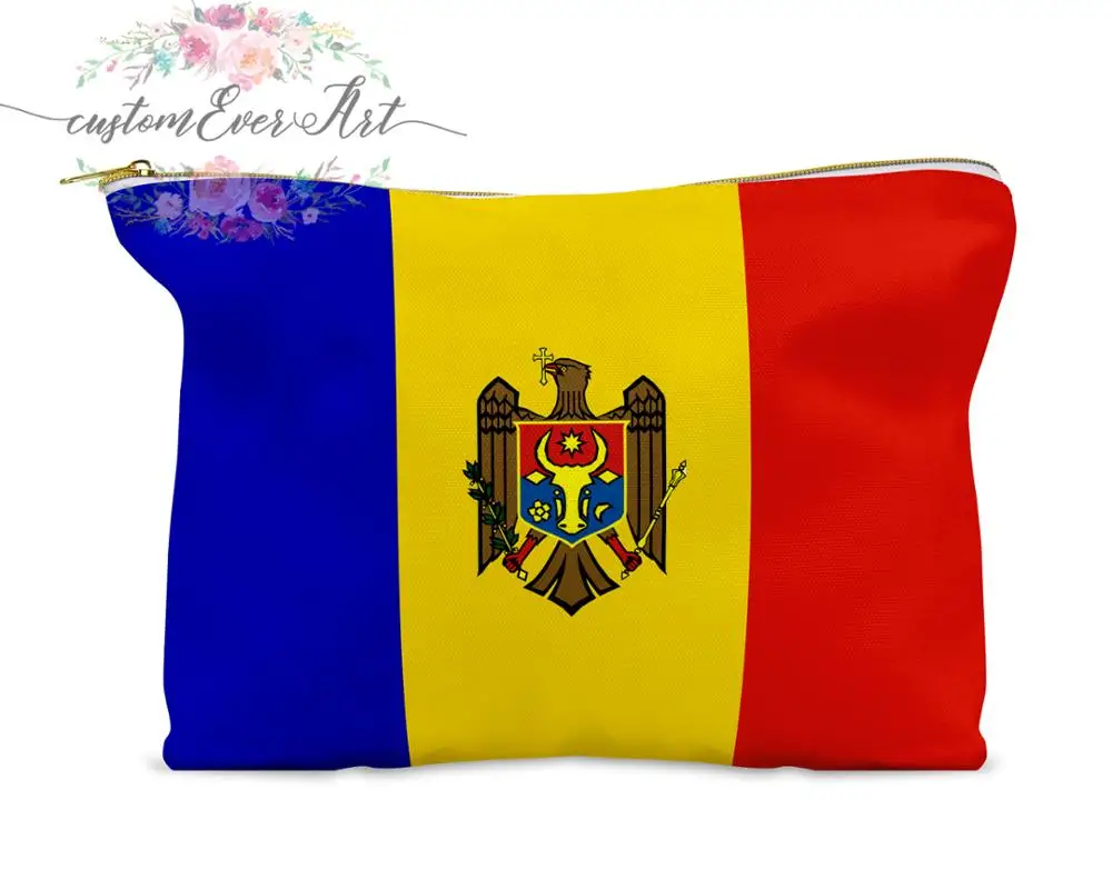 #*Cheap Moldova cosmetic bag personalized makeup bag small cosmetic bag toiletry bag zipper pouch bridesmaid gift