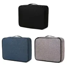 

Document Ticket Storage Bag with Combination Lock Large Capacity Waterproof Multi Compartments Certificates Files Organizer