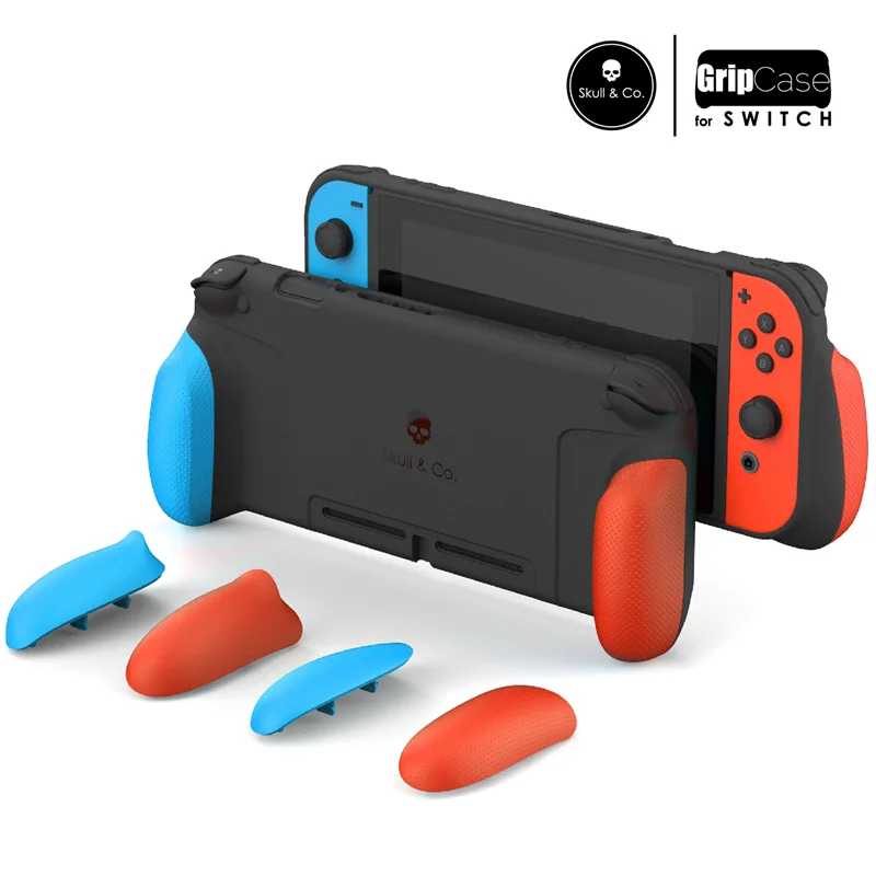 Кнопки пуска плюс сцепление чехол для переключателя nintendo NS joy-con крышка - Цвет: red blue grip