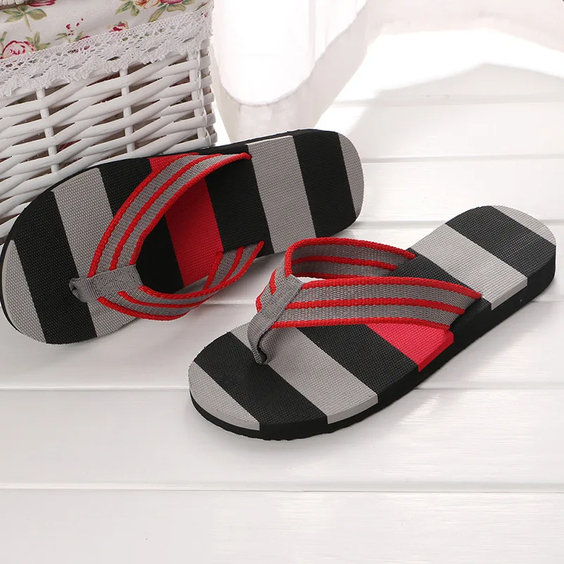 Occident Fashion Men's Flip Flops Matching British-Style Slipper Flip-Flop Anti-Slip Platform Sandals Men Flip Flops Mens Shoes