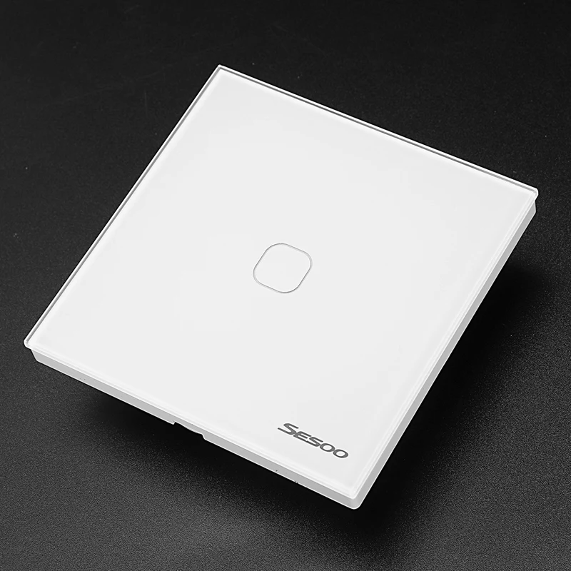 

HLZS-Sesoo Press Switch Single Fire Line Lighting Wall Switch Smart Home Light Press Control Switch