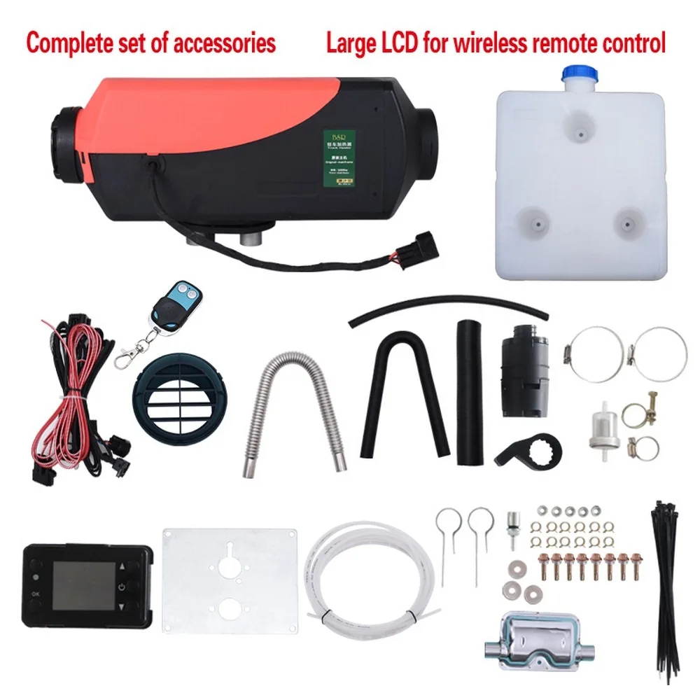 12V 5KW обогревателя автомобиля Парковка топлива нагреватель воздуха на дизельном топливе с Дистанционный пульт с lcd монитор для автомобиля