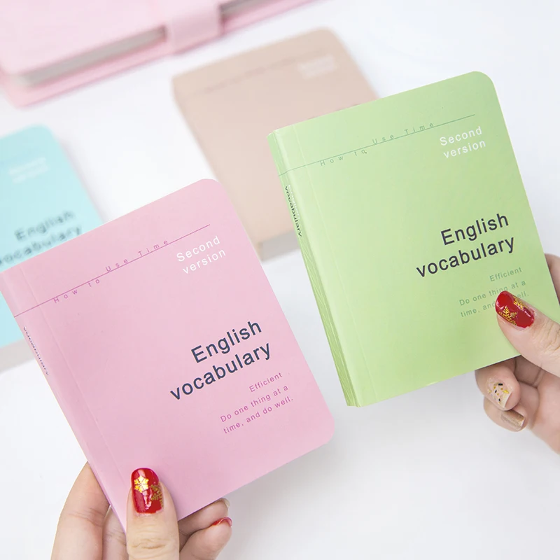 

A Portable Learning Language Book Students Learn English Memorandum Cute Notebook School Office Stationery Pocket Notebook