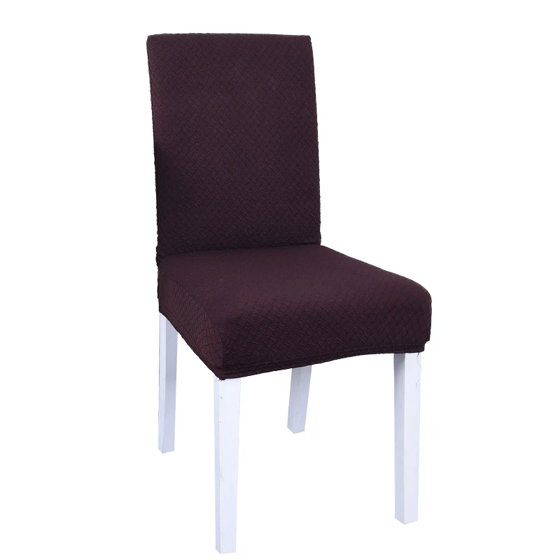 

Solid Simple Nordic Jacquard Knitting Chair Cover Printing Flexible Elastic Anti-dirty Wedding Banquet Party Home Decoration