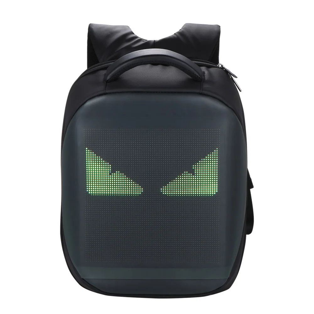 Рюкзак Интеллектуальный LEDs модный рюкзак для ноутбука школьная сумка Мобильный пульт дистанционного изменения содержания