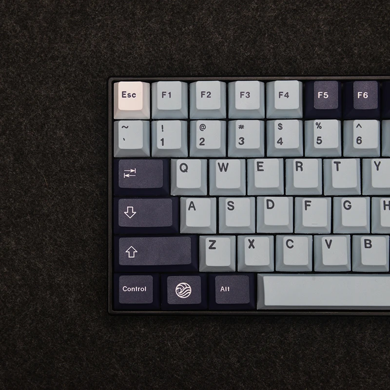 Chaves Gmk Mizu Pbt Keycap Cherry Profile Dye-sub Keycaps para Teclado Mecânico 61 64 84 108 Layout 129 - Imagem 2