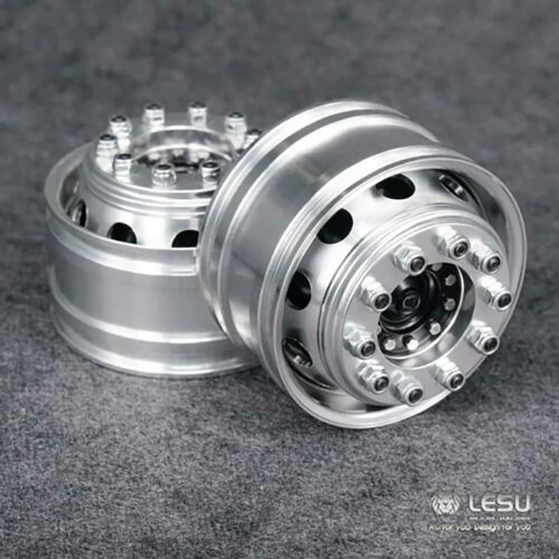 

LESU Front Metal Wheel Hub for 1/14 Tamiyay Man Axles RC Tractor Truck Remote Control Dumper Spare Parts Toys for Adult TH16385