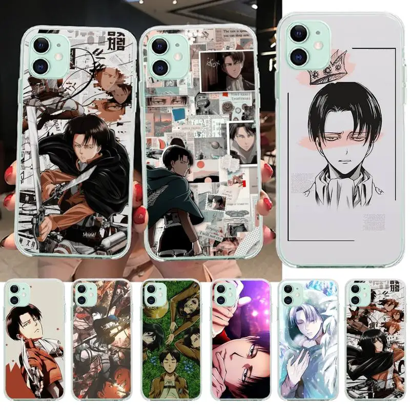 CUTEWANAN Anime Attack On Titan Levi Ackerman Phone Case Cover for iPhone 11 pro XS MAX 8 7 6 6S Plus X 5S SE 2020 XR cover CUTEWANAN Anime Attack On Titan Levi Ackerman Phone Case Cover for iPhone 11 pro XS MAX 8 7 6 6S Plus X 5S SE 2020 XR cover
