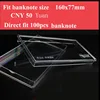 Souvenir box- 10pcs/lot Direct fit paper money currency bill box plastic Banknote case glass container 1