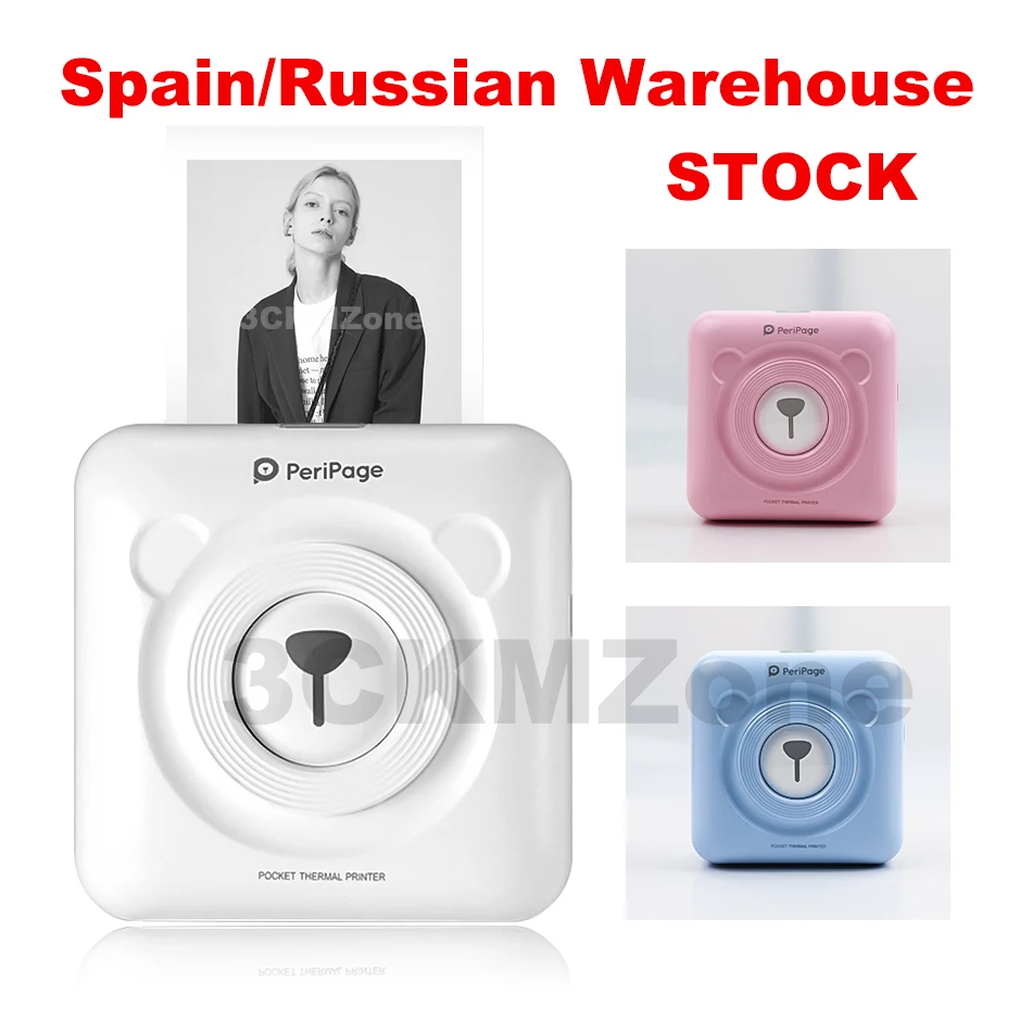

Wireless Portable Thermal Bluetooth Printer 58mm Mini Pocket POS Thermal Picture Photo Printer for Android IOS Mobile Phone