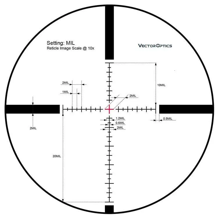 Векторная оптика зенкер низкий 6-25x56 первый фокальный самолет полный с многослойным покрытием прицел Mil-Dot Сетка охотничий FFP прицел