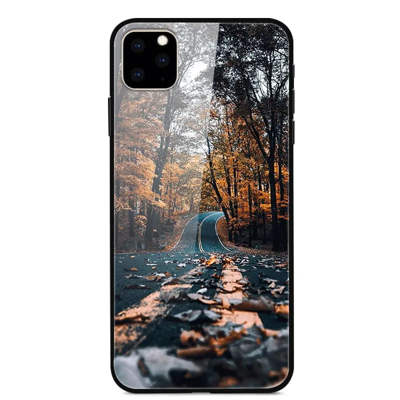 Для iPhone 11 Pro Max, чехол из закаленного стекла, планета космос, чехол из стекла для iPhone 11 11Pro Pro, максимальный чехол, оболочка - Цвет: 39