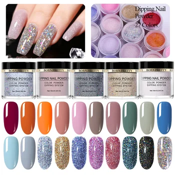 

BORN PRETTY Dipping Nail Powder Nail Color Dipping Nail Glitter Dip Nail Powder Decorations Without Lamp