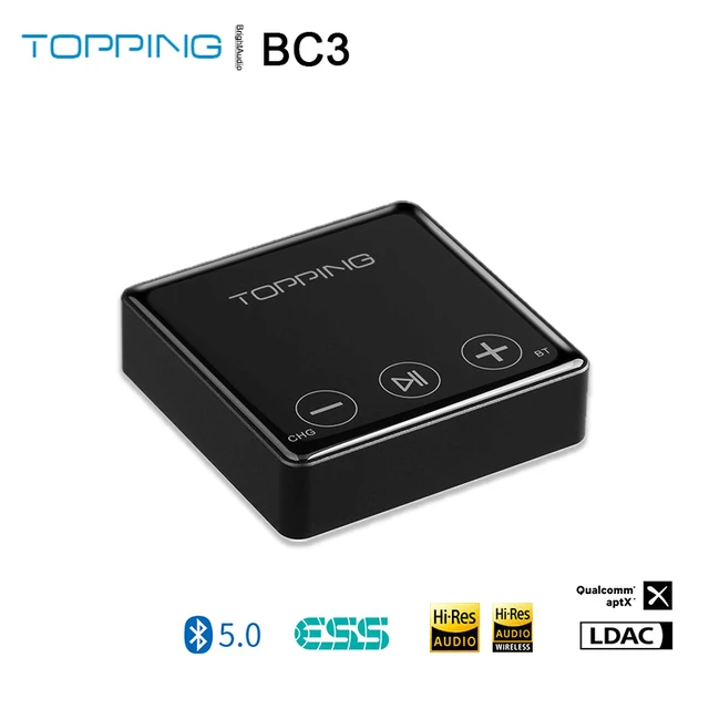 TOPPING BC3 ES9018Q2C DAC Bluetooth 5.0 LDAC Receiver 24bit/96kHz with headphone output OPT Line Output 1
