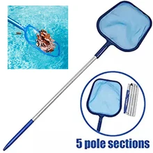 Сетка для очистки бассейна, Ловец листьев с глубоким мешком, 5 секций, профессиональный пруд, фонтан, скиммер для мусора, Прямая поставка