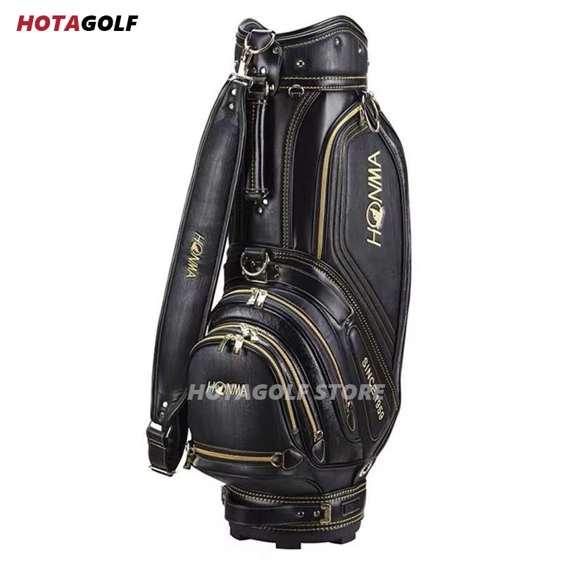 2021 High Quality Golf Bags Honma Black/brown Pu Waterproof Golf Stand