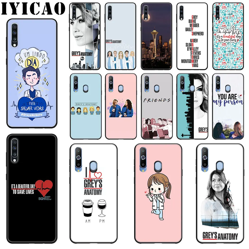 IYICAO Американский ТВ GREYS Anatomy Мягкий силиконовый чехол для телефона samsung J6 A9 A8 A7 A6