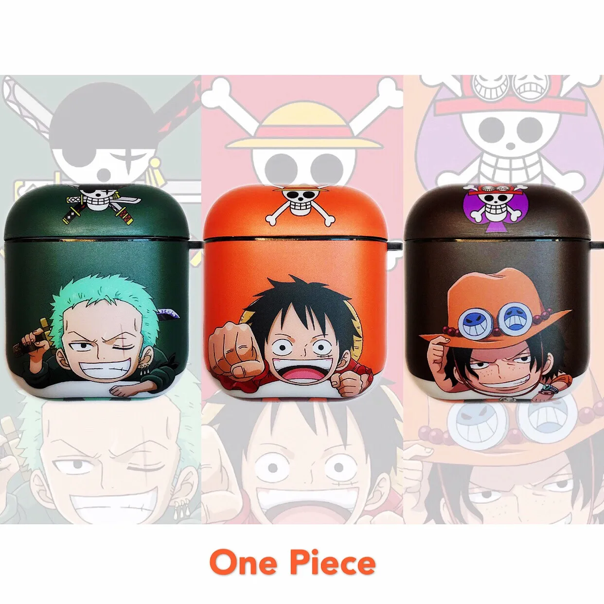 For AirPods 1/2 Case One Piece Japanese Cartoon Earphone Cover Gradient IMD Soft Silicone Protect Fundas | Электроника