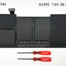 ONEVAN 7,6 В 38.75Wh A1495 Аккумулятор для ноутбука для Apple MacBook Air 1" A1465(EMC 2631) Средний 2013 ранний MD711
