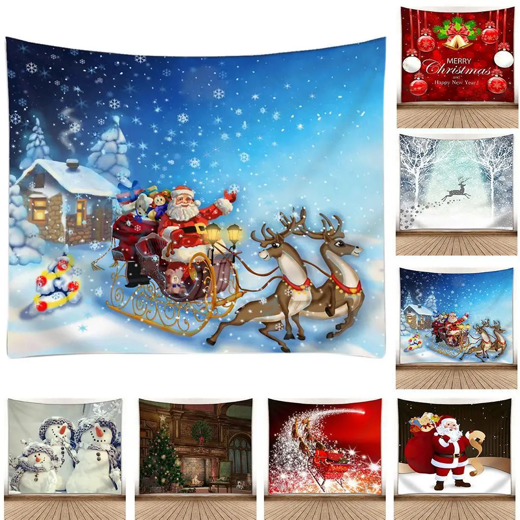 Украшение для дома Санта-Клаус Снежинка квадратный Рождественский висящий мороз, снежинка, одеяло со снеговиком