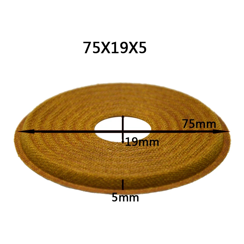 75x19x5mm 2 шт 58x20/72x25,5/75x19/75x25,5 мм эластичный волновой громкий динамик сабвуфер низкочастотный динамик с басами спикер Ремонт паук демпфер - Цвет: 75x19x5mm