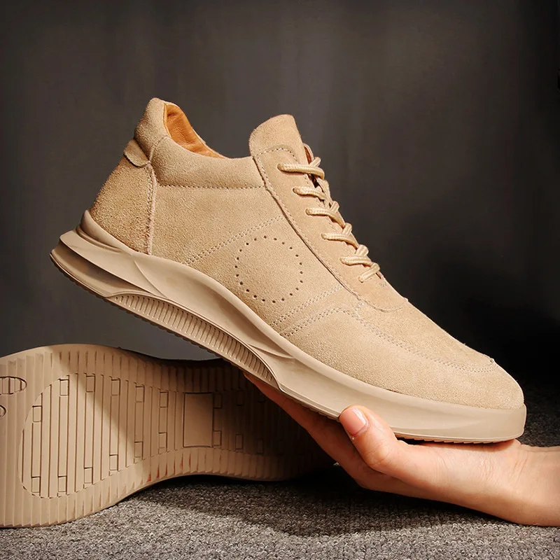 

2019 MEN'S SHOES Genuine Leather MEN'S BOOTS First Layer of Leather Versatile Martin Boots Hair Velvet Leather Boot Trendy Shoes