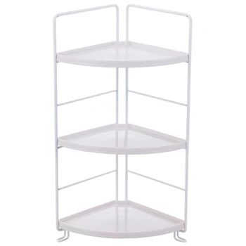 

Multi Layers Adjustable Bathroom Sundries Corner Shelves Iron Desktop Cosmetics Organizer Rack Durable Sundry Organizer Holders