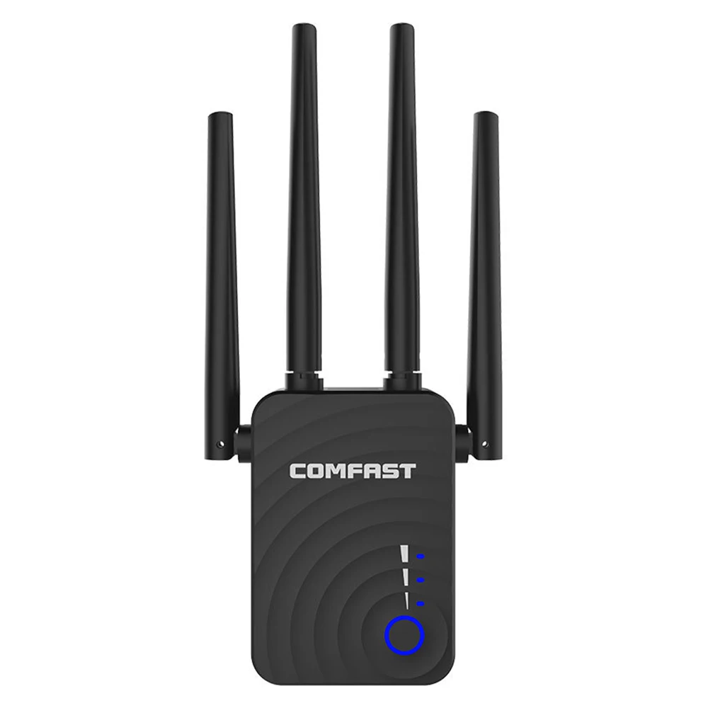 Comfast CF-WR754AC Wi-fi ретранслятор 5 ГГц длинный Wi-fi усилитель широкого диапазона 1200 Мбит/с домашний беспроводной N маршрутизатор 4* 2dbi антенна усилитель