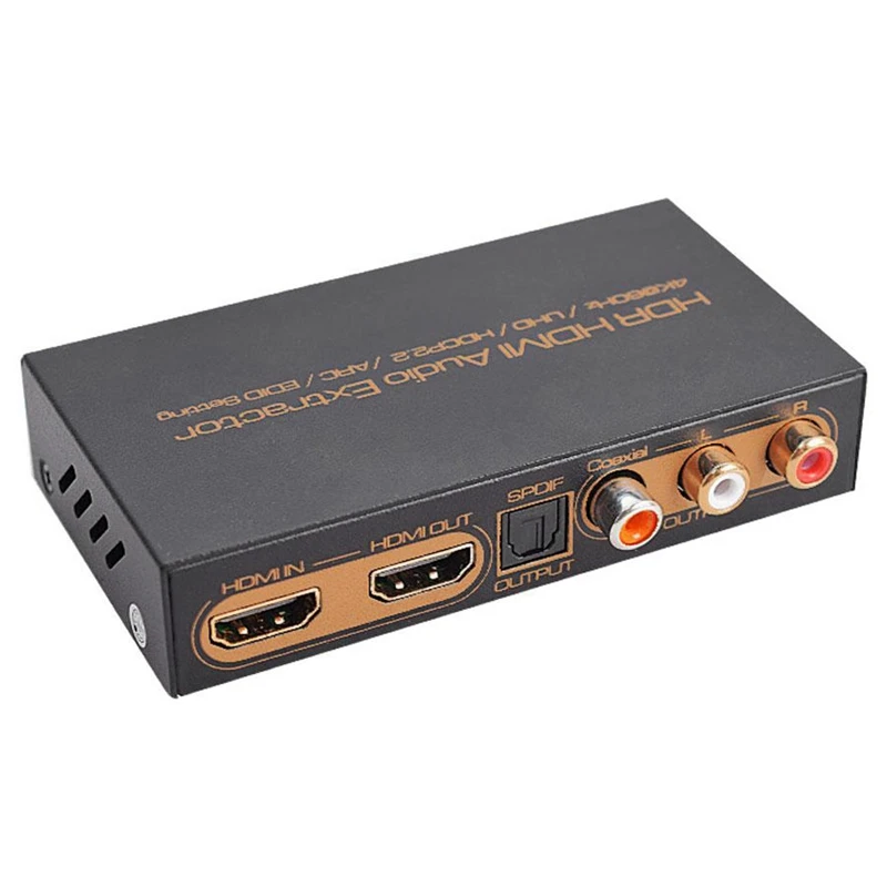4K@ 60Hz HDR HDMI аудио экстрактор HDMI переключатель 3D один оптический коаксиальный HDCP2.2 LR ARC аудио EDID Настройка для PS3 HDTV DVD STB EU Pl
