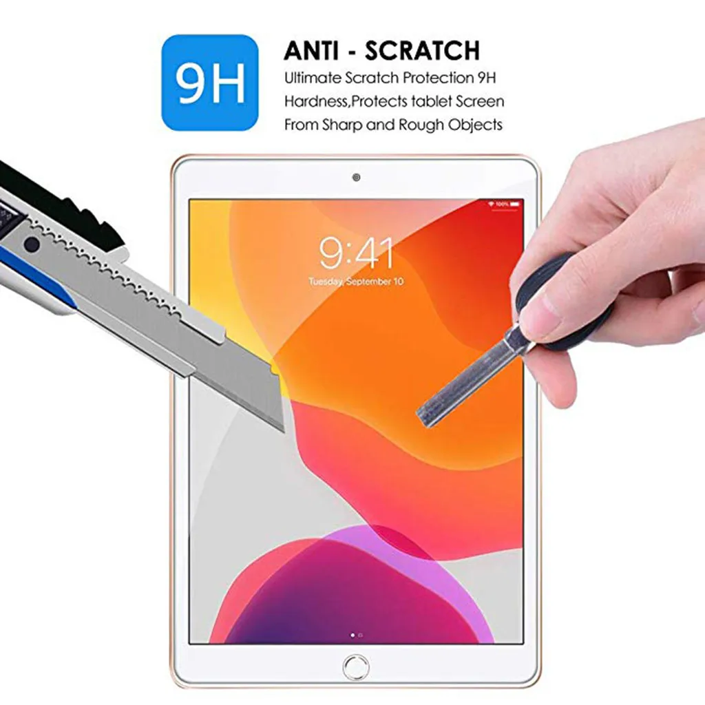 Закаленное стекло для защиты экрана iPad 10 2 дюйма 2019 HD прозрачная защитная пленка
