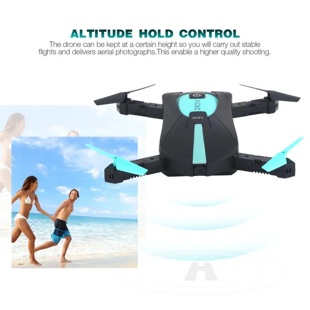 JUN YI TOYS JY018 Камера 2,4 ГГц 6-Axis Gyro Wifi FPV складной Дрон для селфи G-Сенсор удержания высоты