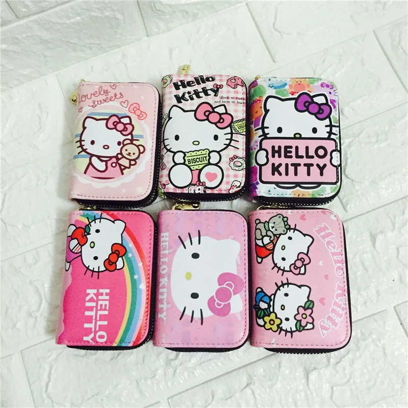 Кошелек HELLO KITTY Женский модный студенческий бумажник с персонажами мультфильмов