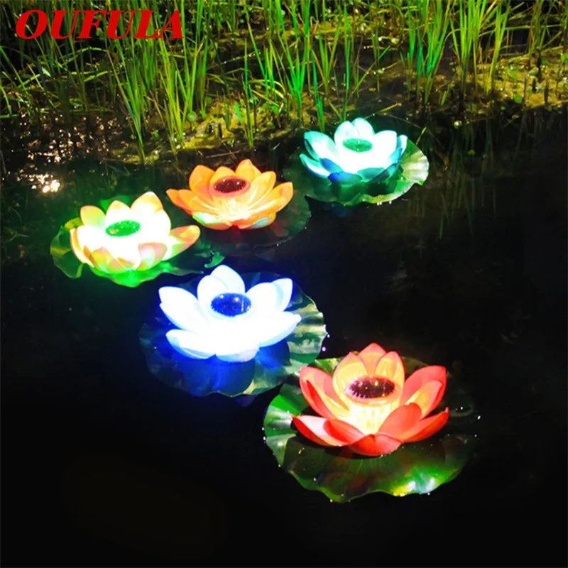 

WPD Solar Landscape Lights Wishing Lights Pond Water Float Lotus Lights Outdoor Waterproof Courtyard Garden Decoration