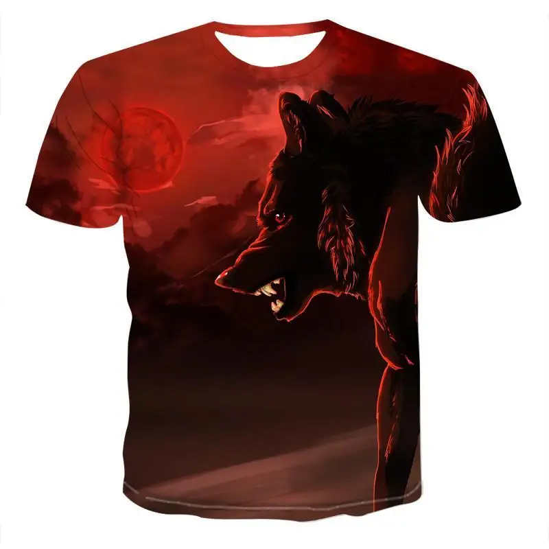 3d футболка в стиле хип хоп с изображением Льва Camiseta кошки волка орла собаки принт