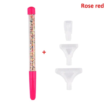 

1PC 18cm Point Drill Pen With 3pcs Replacement Pen Heads 5D Round Diamond Point Drill Painting Pen Cross Stitch Accessories