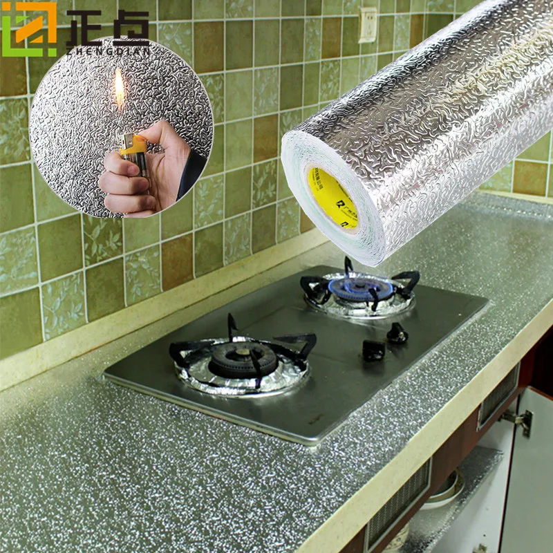 

Wallpaper Self-adhesive Aluminum Foil Drawer Pad of Paper Wardrobe Shoe Cabinet Dustproof Moisture Proof Pad Kitchen Thick Water