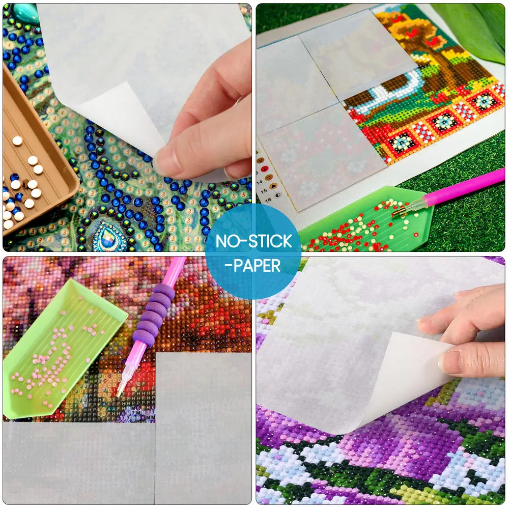 Diamond Painting Paper double-sided Non-stick Painting Cover Replacement 5d Diamond Accessories Tool 220 Sheets diamond painting,diamond painting accessories