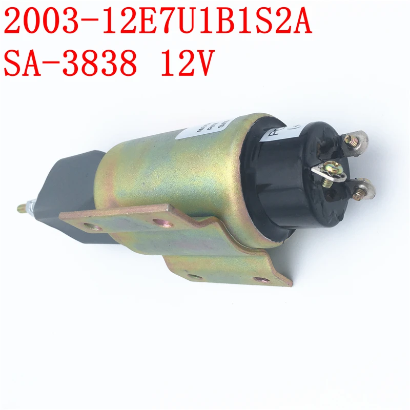 Электромагнит останова SA-3838-12 2003-12E7U1B1S2A 12V для экскаватора
