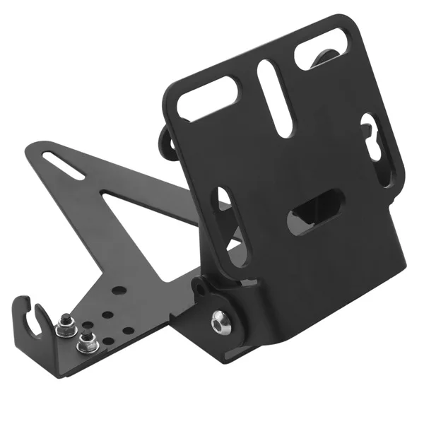 Motorcycle License Plate Holder Frame Adjustable Angle Bracket For Yamaha Yzf R1 R3 R6 R15 R25 Fz6