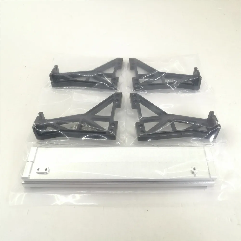 1 пара алюминиевых ступенчатых боковых панелей для 1:14 Tamiya Volvo 56360 RC Запчасти для тракторов и грузовиков аксессуары - Цвет: SILVER