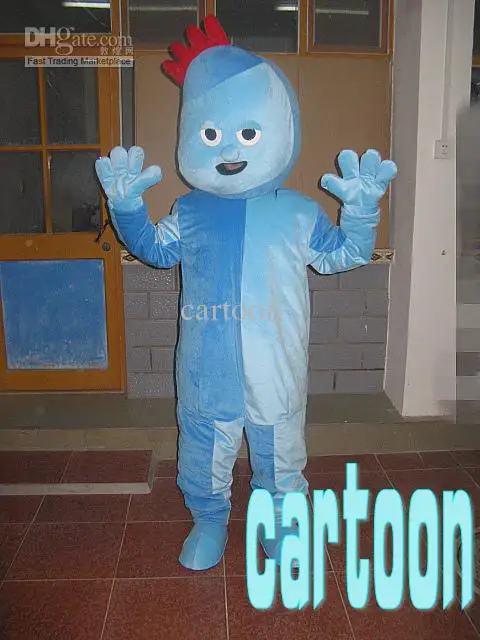 Классическая версия заказанные Горячие Iggle Piggle костюм талисмана для взрослых на