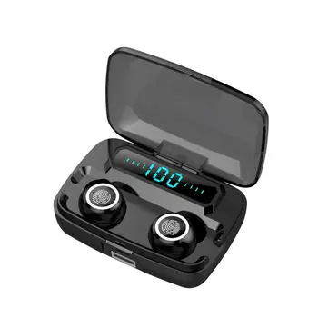 

GiGiBoom LED Display Bluetooth Earphone 5.0 TWS Earphone Bluetooth Earbuds Charge Case Power Bank 4000mAh IPX7 Waterproof Touch