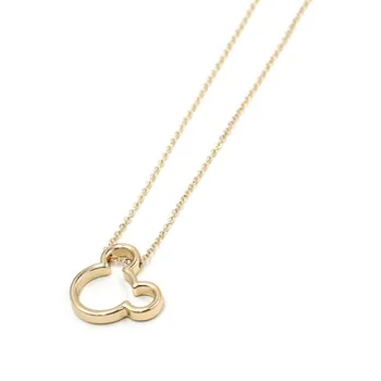 

10 Pieces Three Color Option Cute Choker Mickey Head Pendant Necklace Women Gift Fashion Jewelry Wholesale