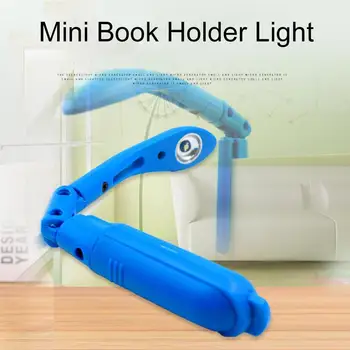 

1pc Portable Led Creative Book Lamp Mini Energy-saving Night Bendable Clip Color Folder Lights Light With Random Z1V8
